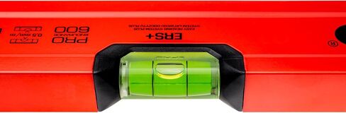 PRO600 Spirit Level 24-inch(60cm) Red Spirit Level Tool with ERS+ Easy Reading System - Precise Leveler with Ergonomic Profile and Anti Shock Absorber in Saudi Arabia