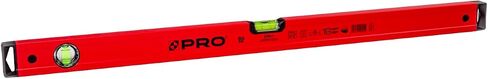 PRO600 Spirit Level 24-inch(60cm) Red Spirit Level Tool with ERS+ Easy Reading System - Precise Leveler with Ergonomic Profile and Anti Shock Absorber in Saudi Arabia