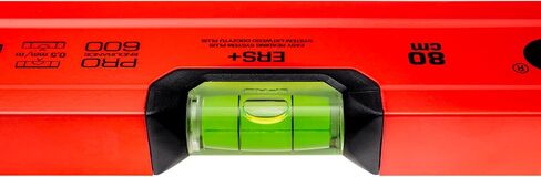 PRO600 Spirit Level 24-inch(60cm) Red Spirit Level Tool with ERS+ Easy Reading System - Precise Leveler with Ergonomic Profile and Anti Shock Absorber in Saudi Arabia