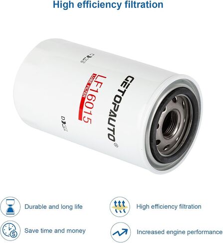 فلتر التشحيم LF16015 يستبدل Baldwin BT7237، Donaldson P550520، Luber Finer LFP6015، Napa 7037، Wix 57037 (مجموعة من 2) in Saudi Arabia