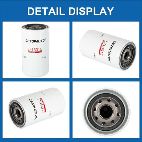 فلتر التشحيم LF16015 يستبدل Baldwin BT7237، Donaldson P550520، Luber Finer LFP6015، Napa 7037، Wix 57037 (مجموعة من 2) in Saudi Arabia
