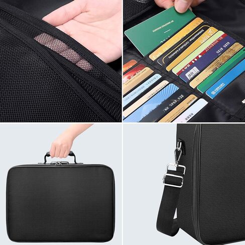 حقيبة مستندات تامفيل مع قفل، صندوق تخزين الكتب الهزلية، حقيبة تخزين مستندات مقاومة للحريق، حقيبة كبيرة لتنظيم الملفات، صندوق مستندات محمول، حامل ملفات تخزين متعدد الطبقات للمكتب in Kuwait