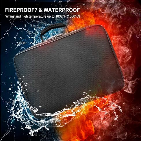 حقيبة مستندات تامفيل مع قفل، صندوق تخزين الكتب الهزلية، حقيبة تخزين مستندات مقاومة للحريق، حقيبة كبيرة لتنظيم الملفات، صندوق مستندات محمول، حامل ملفات تخزين متعدد الطبقات للمكتب in Kuwait