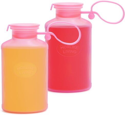 Morlike Silicone Milk Storage Bags, Reusable Breastmilk Containers for Breastfeeding, 9oz/270ml Breast Milk Saver, Leakproof Milk Freezer Pouches, BPA Free (Blue, 2 Pack) in Saudi Arabia