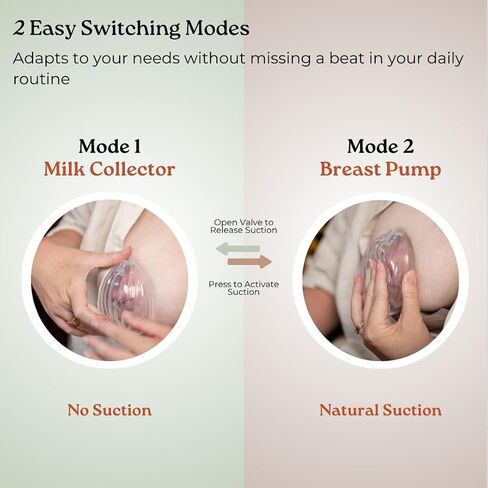 HAAKAA Shell Wearable Hands-Free Manual Breast Pump/Milk Collector – Medical-Grade Silicone – Compact, Portable & Discreet – Leak-Proof Valve 4 oz 2PK in Saudi Arabia