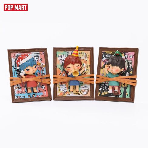 POP MART Hirono Listening Figurine Collection, Collectilbe Figure Toy, for Mordern Home Decorations in Saudi Arabia