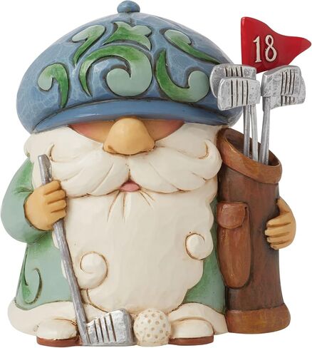 Enesco Jim Shore Heartwood Creek Athletes Golf Hole in One Gnome Mini Figurine- Resin Hand Painted Crafted Collectible Decorative Golfer Figurines Home Decor Sculpture Shelf Desk Statue Gift, 4 Inch in Saudi Arabia