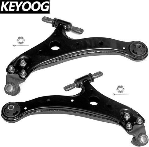 KEYOOG 2 قطعة ذراع تحكم أمامي سفلي ومفاصل كروية مناسبة لـ Le-xus 02-03 ES300،07-09 RX350 /To-yota 02-06 Camry،04-07 Highlander K620333 K620334 تعليق جانبي للركاب والسائق in Saudi Arabia