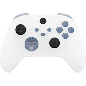 eXtremeRate Replacement Buttons for Xbox Series X & S Controller, Clear Custom Accessories Repair Bumpers Trigers Dpad ABXY Start Back Sync Share Keys Parts for Xbox Core Wireless Controller