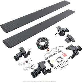 Go Rhino 20423580PC E1 Electric Running Board Kit for Chevrolet 15-24 Colorado, GMC 15-24 Canyon