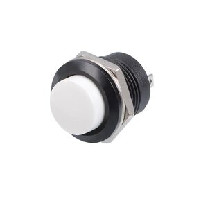 uxcell 10Pcs,16mm White Momentary Push Button Switch Round Raised Button SPST 1 NO 1 NC