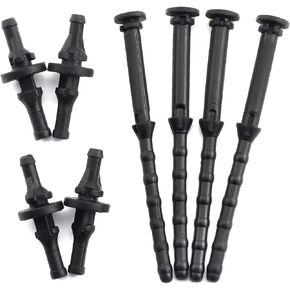 Magic&shell 8pcs Rubber Fan Mounting Screws Computer PC Case Noise Absorbtion Anti Vibration Pin Rivet Black 2 Length 30mm 67mm