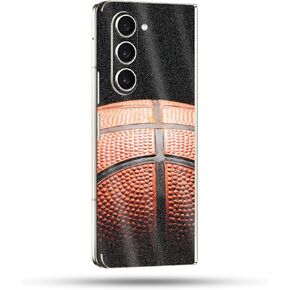 MightySkins Carbon Fiber Skin Compatible With Samsung Galaxy Z Fold 5 Full Wrap - Basketball Life | Protective, Durable Textured Carbon Fiber Finish | Easy To Apply and Change Styles | Made in the USA