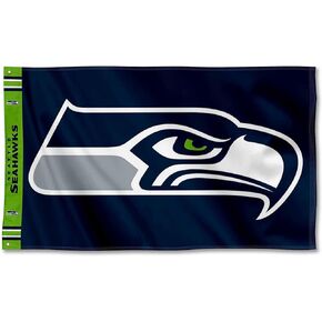 Seattle Seahawks Printed Header 3x5 Foot Banner Flag