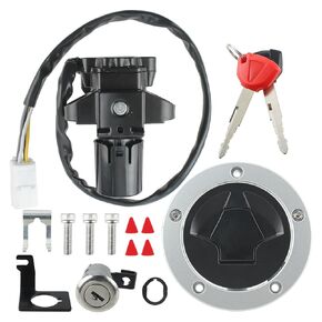 Ignition Switch Lock Key Complete Set Replacement Fit for Kawasaki Ninja 1000 ZX6R ZX10R Z1000SX
