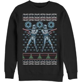 STAR WARS Men's Ugly Christmas Candy Stormtrooper Sweatshirt