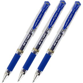 Uni-Ball Signo UM-153 Gel Ink Rollerball Pen, 1.0mm, Broad Point, Blue Ink, Pack of 3