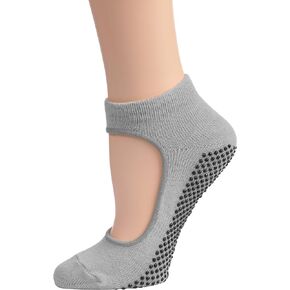 Women's Mary Jane Bella Yoga Socks with Grips Non Slip Ankle Socks