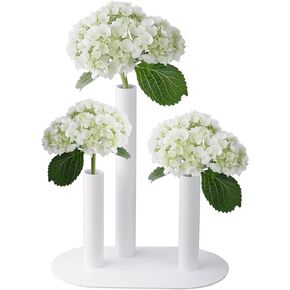 Exquisite Table Stem Vase Flower Frog Arrangement Single Flower Vase Floral Arranging Kit Centerpiece Wedding Decorative Ikebana Flower Vase Modern Metal Tube Bud Vase for Weddings Home Decor