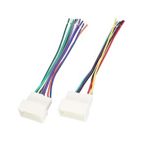 Car Stereo CD Player Wiring Harness Set 70-7304 Wire Radio Adapter for Kia Rio 2012-2017 (Set of 2)