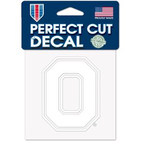 Caseys, Ohio Buckeye 4 x 4 In White Decal