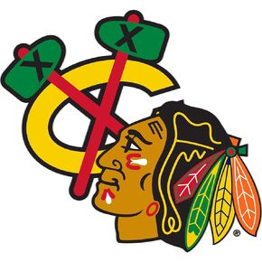 Desert Cactus Chicago Blackhawks Team NHL National Hockey League Sticker Vinyl Decal Laptop Water Bottle Car Scrapbook (4 inch Sticker)