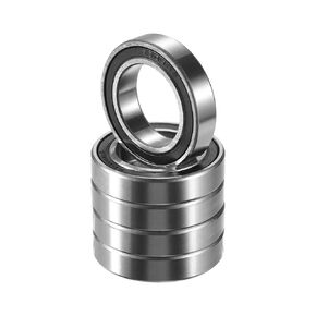 ACROPIX 6804-2RS Bearings Double Rubber Sealed Deep Groove Ball Bearings 20x32x7mm Silver Tone - Pack of 5