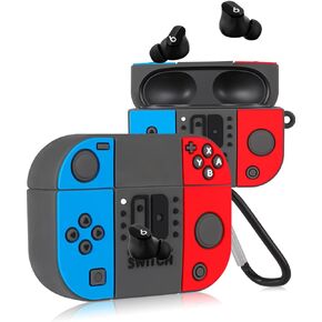 Jowhep Case for Beats Studio Buds Fashion 3D Design Stylish Silicone Cover Trendy Kawaii Funny Cool Fun Unique Wireless Powerbeats Cases for Beats Earbuds Headphones for Girls Boys Teen Switch