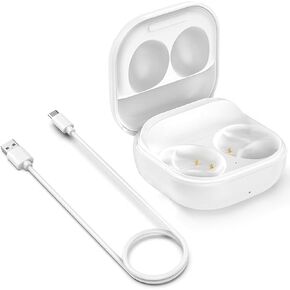 Charging Case for Samsung Galaxy Buds 2 (SM-R177), Replacement Charger Cradle Station Box with USB Type-C Cable for Galaxy Buds 2 Earbuds (White)