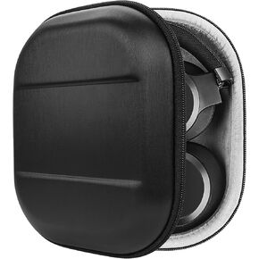 Geekria Shield Headphones Case Compatible with JBL Tune 770NC, Tour ONE, Live 770NC, Live 650BTNC, Tune 750, E65 BTNC Case, Replacement Hard Shell Travel Carrying Bag with Cable Storage (Black)