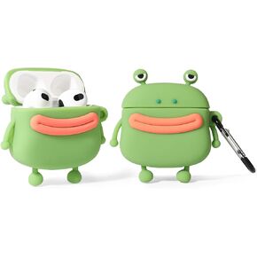 Case for AirPods 3rd Generation Earbuds(2021) with Keychain, Suublg Silicone Cute Case Protective Shockproof Covers with Cartoon Characters Skin Design for AirPods 3