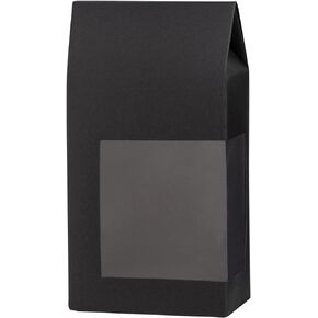 Hammont Gift Boxes (8 Pack) | Beautiful,Tall Paper Boxes with Window | Black, 6.75x3.5x2 | Gift Boxes for Parties, Holidays, Weddings, Birthdays etc. | Cupcakes, Cookies, Candies, and More