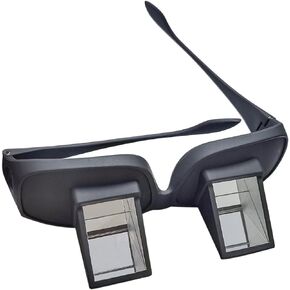 Horizontal Reading Glasses for Bedridden Readers Prism Glasses Reading in Bed Prevent Neck Fatigue Spectacles Lazy Glasses for Lying Down Reading and Watching TV in Bed