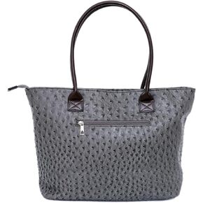 | Tote bag for women | Shoulder bag | Multi Pockets | Personal Item travel bag | Ostrich Vegan large tote bags