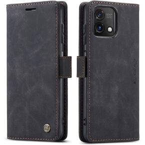 Kowauri for Moto G Stylus 5G 2023 Case,Leather Wallet Case Classic Design with Card Slot and Magnetic Closure Flip Fold Case for Motorola Moto G Stylus 5G 2023 (Black)