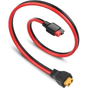 10AWG XT60 Female to Anderson Connector Extension Cable 45A Anderson to XT60 Adapter for RC Battery Solar Portable Power Power Station and Solar Panel 6FT