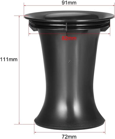 Uxcell 82 مللي متر x 111 مللي متر مكبر صوت منفذ أنبوب مضخم صوت باس منعكس أنبوب باس مكبر الصوت صندوق منفذ أنبوب تنفيس in Saudi Arabia