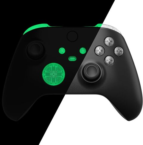eXtremeRate Replacement Buttons for Xbox Series X & S Controller, Clear Custom Accessories Repair Bumpers Trigers Dpad ABXY Start Back Sync Share Keys Parts for Xbox Core Wireless Controller in Saudi Arabia