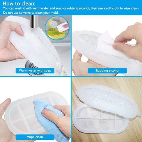 قطعتان من قوالب الراتنج المصنوعة من السيليكون، قوالب صينية من الراتنج FineGood للمجوهرات، قالب صب من الراتنج، صينية الفاكهة، قالب من السيليكون من الراتنج in Kuwait