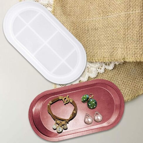 قطعتان من قوالب الراتنج المصنوعة من السيليكون، قوالب صينية من الراتنج FineGood للمجوهرات، قالب صب من الراتنج، صينية الفاكهة، قالب من السيليكون من الراتنج in Kuwait