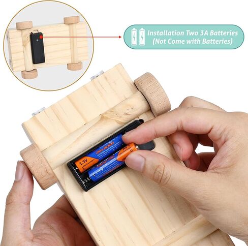 شاحنة خشبية مونتيسوري لوحة مشغولة للأطفال الصغار، مجموعة أدوات تعلم المهارات الحركية الدقيقة لمرحلة ما قبل المدرسة مع مفك براغي، أضواء، مفاتيح، مفتاح، زر، سيارة مونتيسوري الخشبية التعليمية الحسية للأطفال in Kuwait