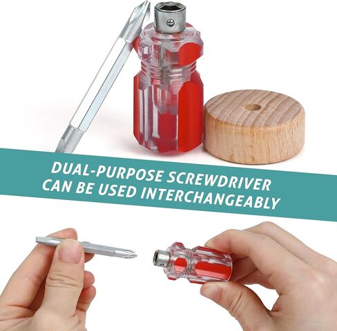 شاحنة خشبية مونتيسوري لوحة مشغولة للأطفال الصغار، مجموعة أدوات تعلم المهارات الحركية الدقيقة لمرحلة ما قبل المدرسة مع مفك براغي، أضواء، مفاتيح، مفتاح، زر، سيارة مونتيسوري الخشبية التعليمية الحسية للأطفال in Kuwait