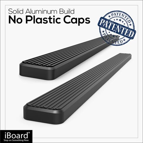 APS IBFZ5955 Black 4" Running Board Side Step (iBoard Third Generation, For Selected Ford F-150 SuperCrew Cab, Aluminum) in Saudi Arabia