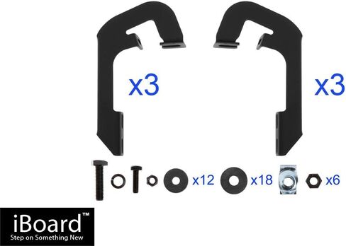 APS IBFZ5955 Black 4" Running Board Side Step (iBoard Third Generation, For Selected Ford F-150 SuperCrew Cab, Aluminum) in Saudi Arabia
