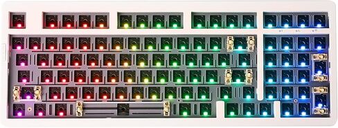 EPOMAKER EK98 VIA Gaming Keyboard Kit, 98 Keys Gasket Programmable Barebones Keyboard, Bluetooth/2.4Ghz/USB-C Wired Wireless Custom Mechanical Keyboard Base, South-Facing LEDs, Hot Swappable, NKRO in Saudi Arabia