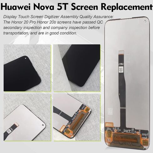 Screen Replacement for Huawei Nova 5T Honor 20 Pro Honor 20 Honor 20s 2019 YAL-L21 LCD Display Touch Screen Digitizer Assembly with Tools (Black) in Saudi Arabia