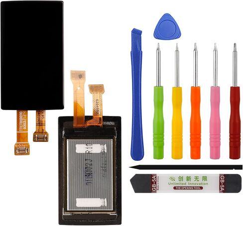 [New] Duotipa LCD Display Touch Screen Digitizer Assembly Replacement for Fitbit Charge 3/ Charge 4 with Technical Repair Tools Kit-Black. in Saudi Arabia