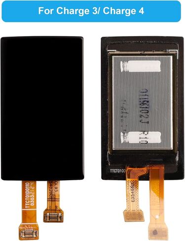 [New] Duotipa LCD Display Touch Screen Digitizer Assembly Replacement for Fitbit Charge 3/ Charge 4 with Technical Repair Tools Kit-Black. in Saudi Arabia