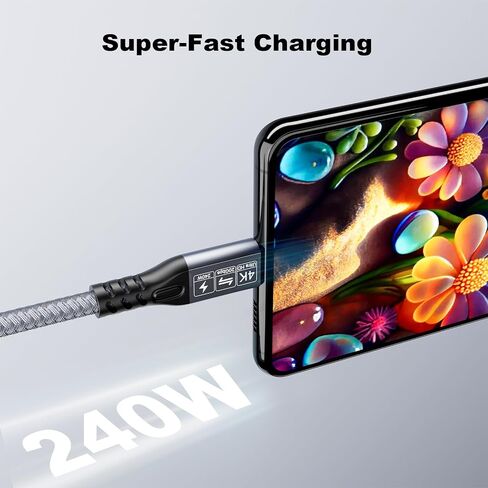 كابل تمديد USB C 3.2 بسرعة 20 جيجابت في الثانية، كابل تمديد USBC 3.2 Gen2 Type-c ذكر إلى أنثى فائق الدقة 4K@60 هرتز 240 وات شحن نقل بيانات 20 جيجابت في الثانية متوافق مع SSD eGPU الخارجي (امتداد 20G 240W-2M) in Kuwait