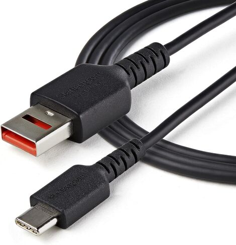 StarTech.com 3ft (1m) Secure Charging Cable USB-A to Micro USB Data Blocker Charge-Only Cable Power-Only Charger Cable for Phone/Tablet Data Blocking USB Protector Adapter Cable (USBSCHAU1M) in Saudi Arabia